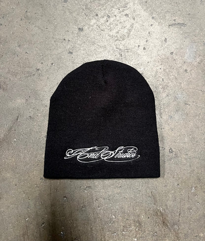 Black “Script Logo” Beanie